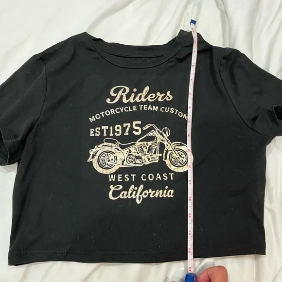 Riders by Lee Black Tee with Motorcycle Graphic - Picture 2 of 5